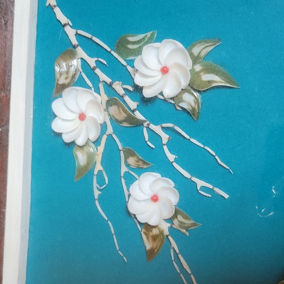 Seashell Peacock Framed Pucture - Picture 5 of 8